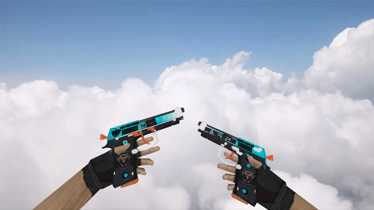 Counter-Strike 1.6 Dual Berettas Trigger Happy Model - screenshot 1
