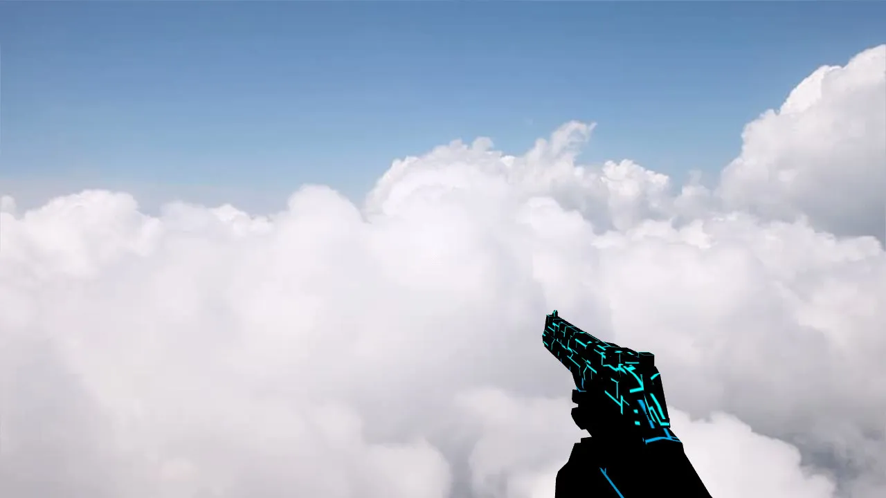 Deagle Neon Electro Model for CS 1.6 – Custom Skin Review in High Quality - screenshot 1