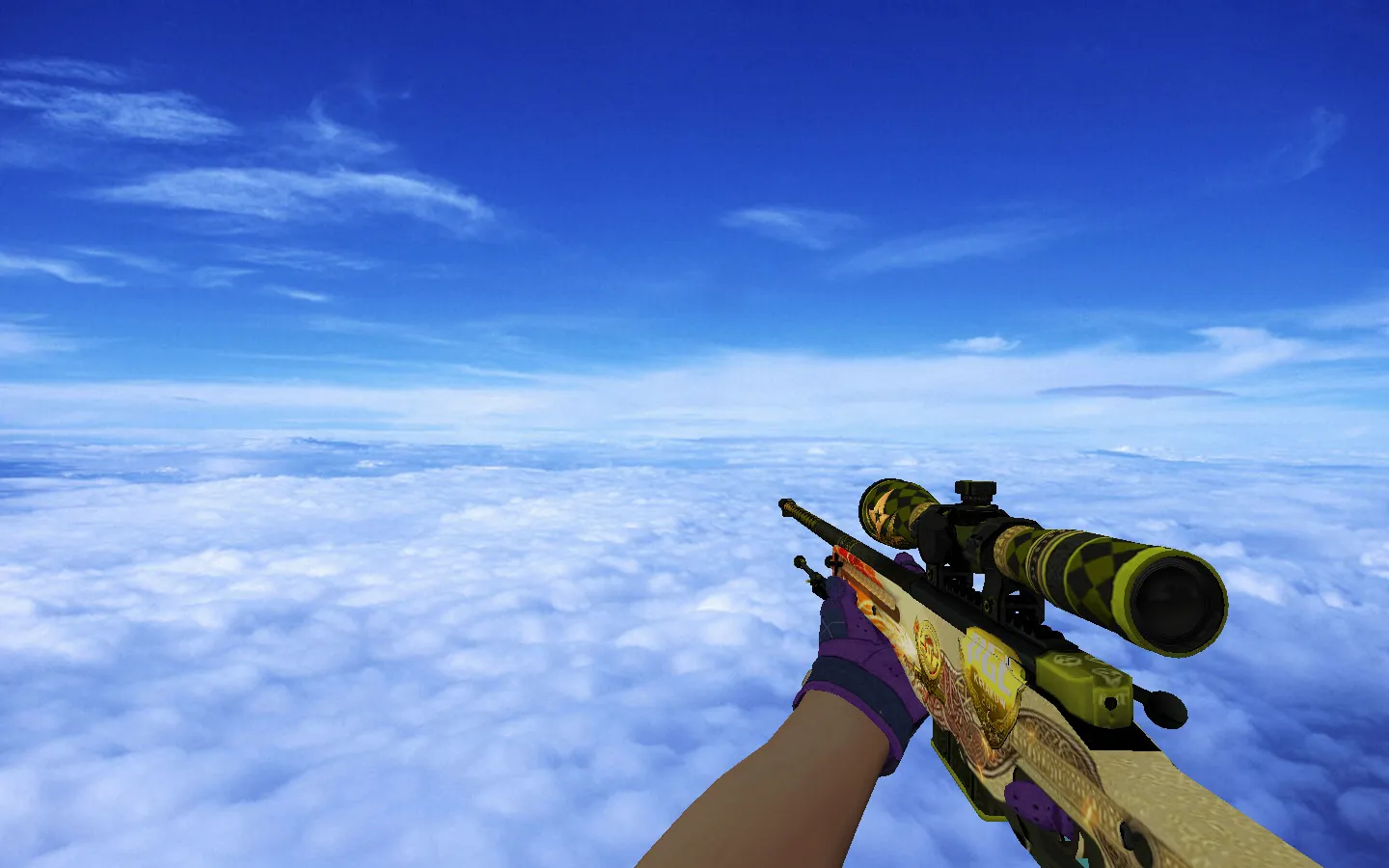 Souvenir AWP Dragon Lore Model for Counter-Strike 1.6 - Custom Weapon Skin - screenshot 3