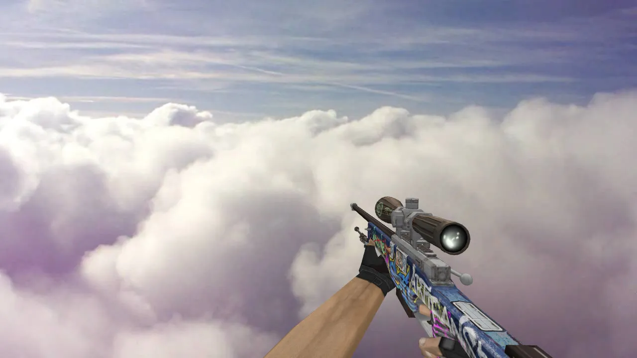 AWP Train Graffiti Model for CS 1.6 - Distinctive Graffiti Skin with HD Textures - screenshot 3
