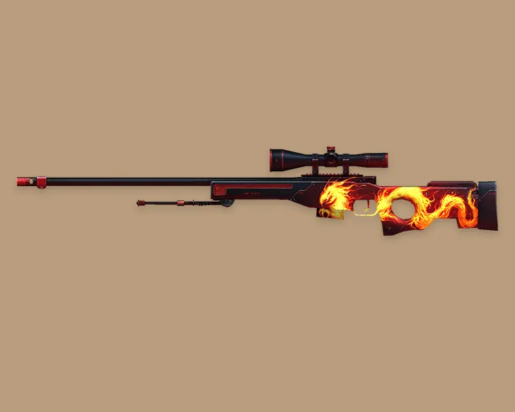 AWP Wildfire Custom Skin for CS 1.6 - HD Weapon Model with Sounds - screenshot 1