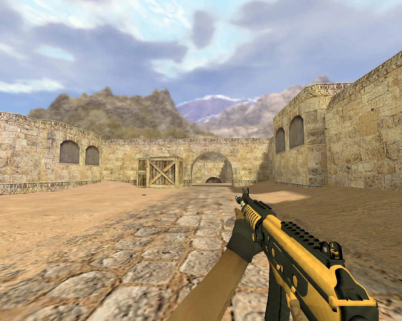 Galil Orange Model for CS 1.6 - HD Weapon Skin with Unique Animations - screenshot 1