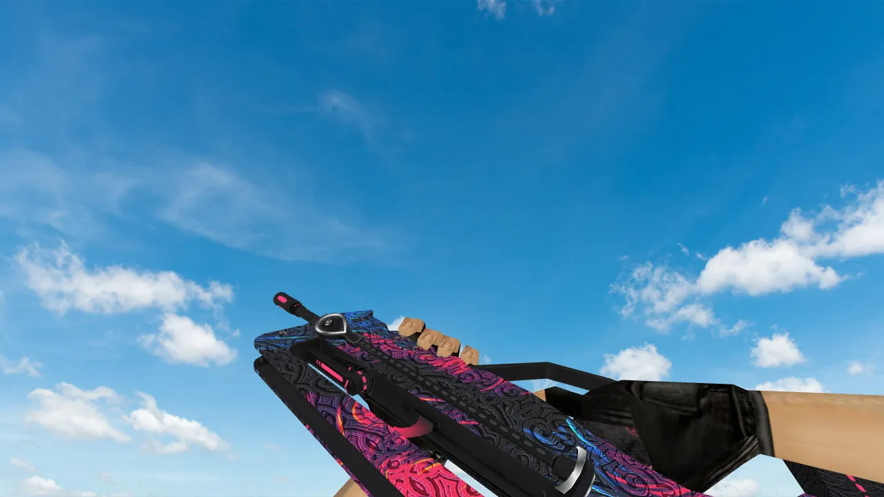 Famas Blue Wolf Model for Counter-Strike 1.6 - High-Detail Weapon Skin Download - screenshot 2