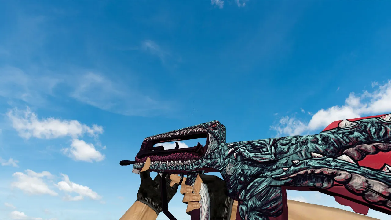 Famas Man-Eater Model for CS 1.6: HD Textures, Custom Sounds, and Inspect Animations - screenshot 1