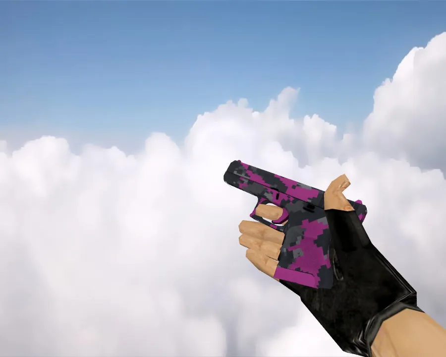 Glock-18 Pink Pixel Camo Skin for Counter-Strike 1.6 - Custom Weapon Model - screenshot 1
