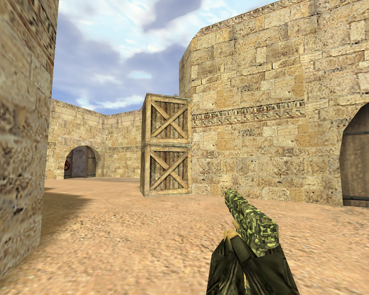 Glock Army Camouflage Weapon Model for CS 1.6 - Distinctive Style Skin - screenshot 2