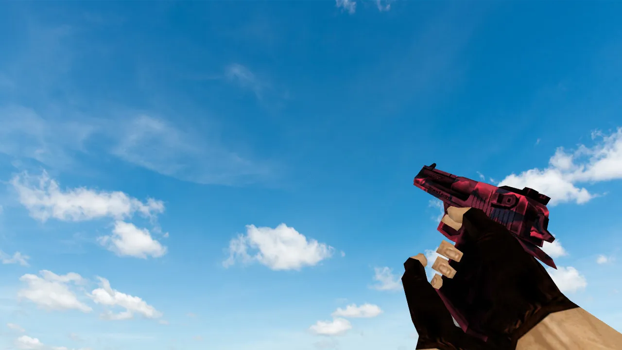 Default Deagle Red Camo Model for CS 1.6 - HD Textures and Smooth Inspect Animations - screenshot 2