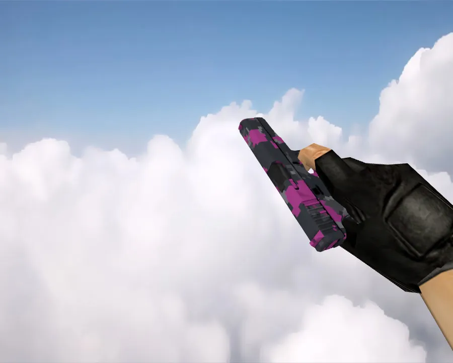 Glock-18 Pink Pixel Camo Skin for Counter-Strike 1.6 - Custom Weapon Model - screenshot 2