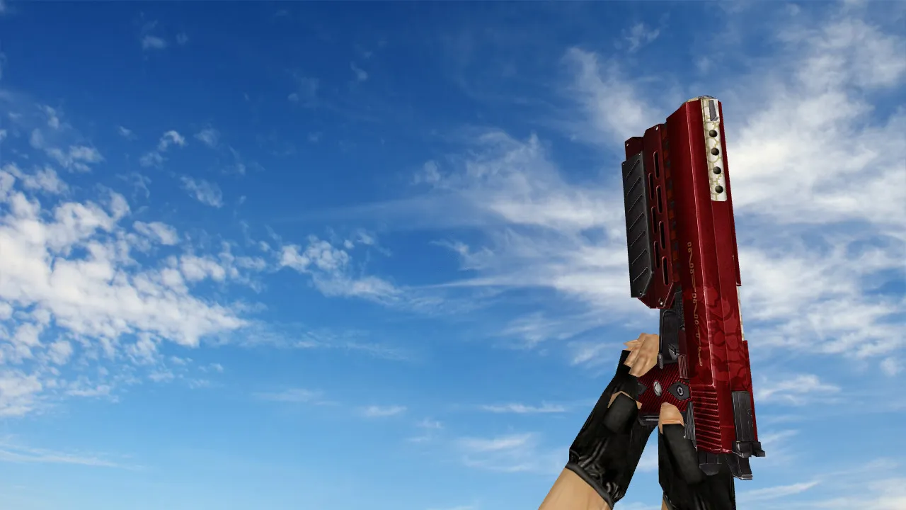Red Infinity Single Deagle Model for CS 1.6 - Unique Weapon Skin with HD Textures - screenshot 1