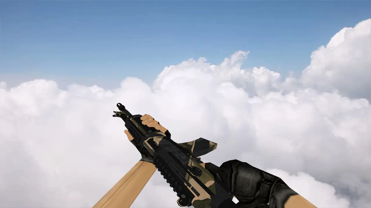 Galil Black Sand Model for CS 1.6: Custom Weapon Skin with HD Textures and Sounds - screenshot 2