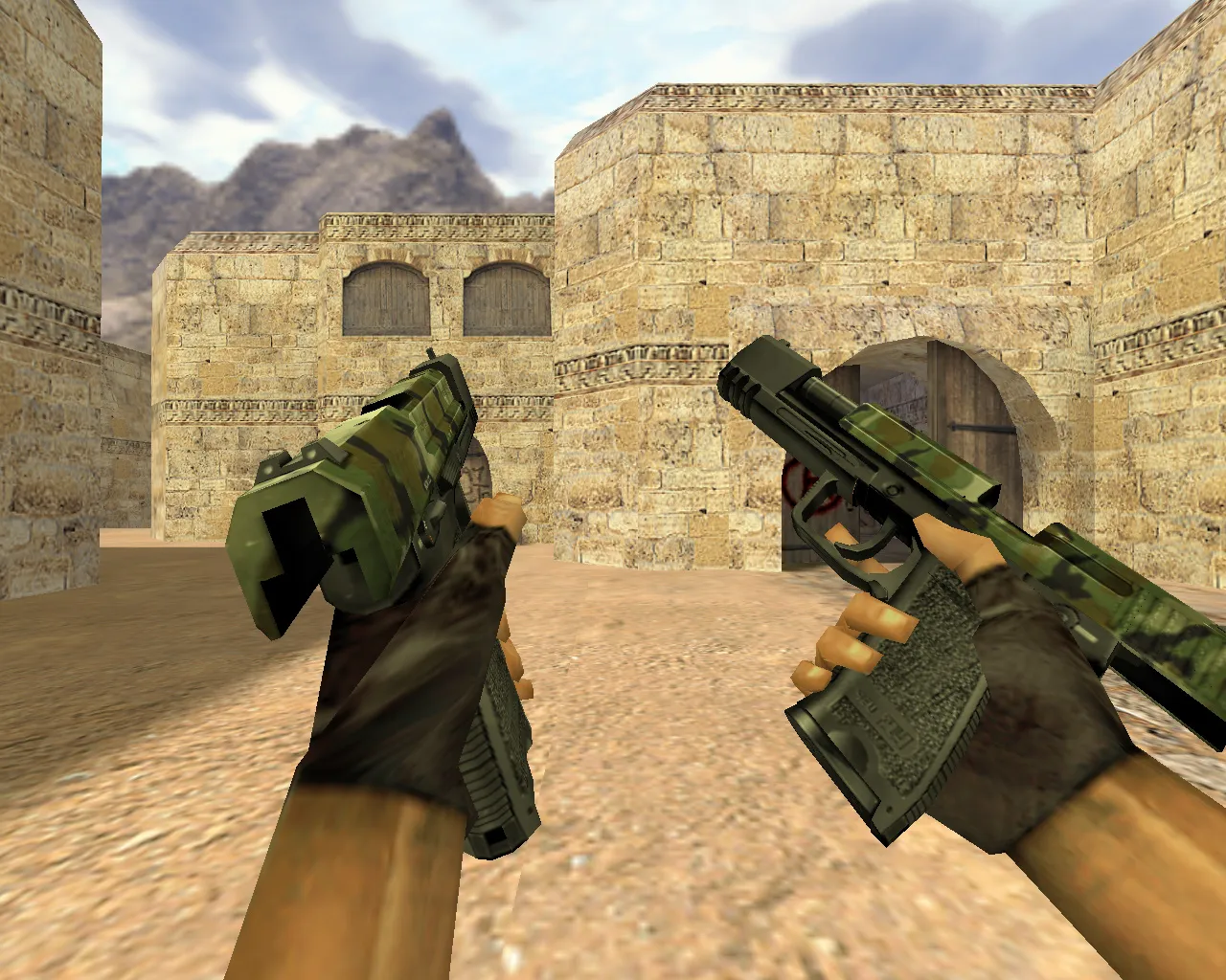 Dual Elites USP Camouflage Model for CS 1.6: Sharp and Tactical - screenshot 2
