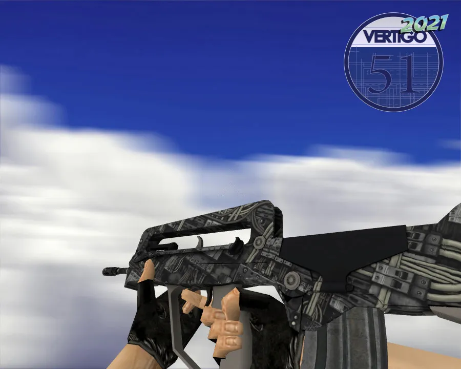 FAMAS Faulty Wiring Model for CS 1.6: HD Textures and Clear Visibility - screenshot 1