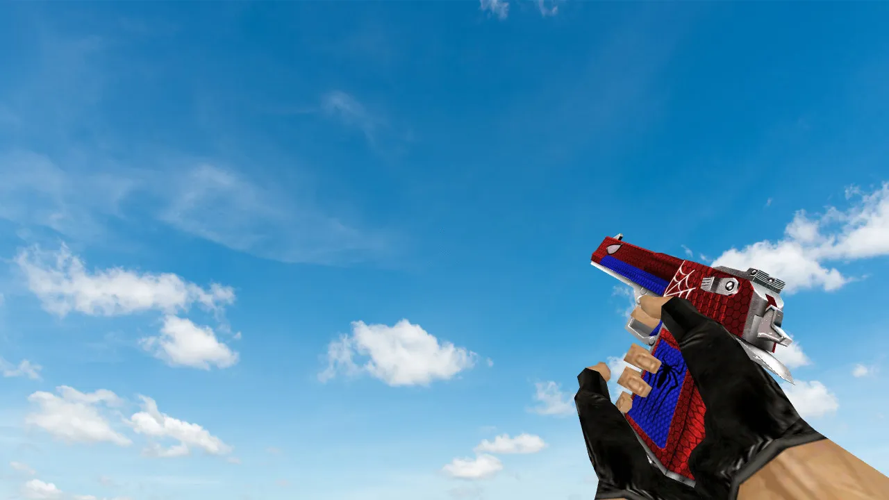 Default Deagle Spiderman Model for CS 1.6 - Unique Weapon Skin with HD Textures and Custom Sounds - screenshot 2