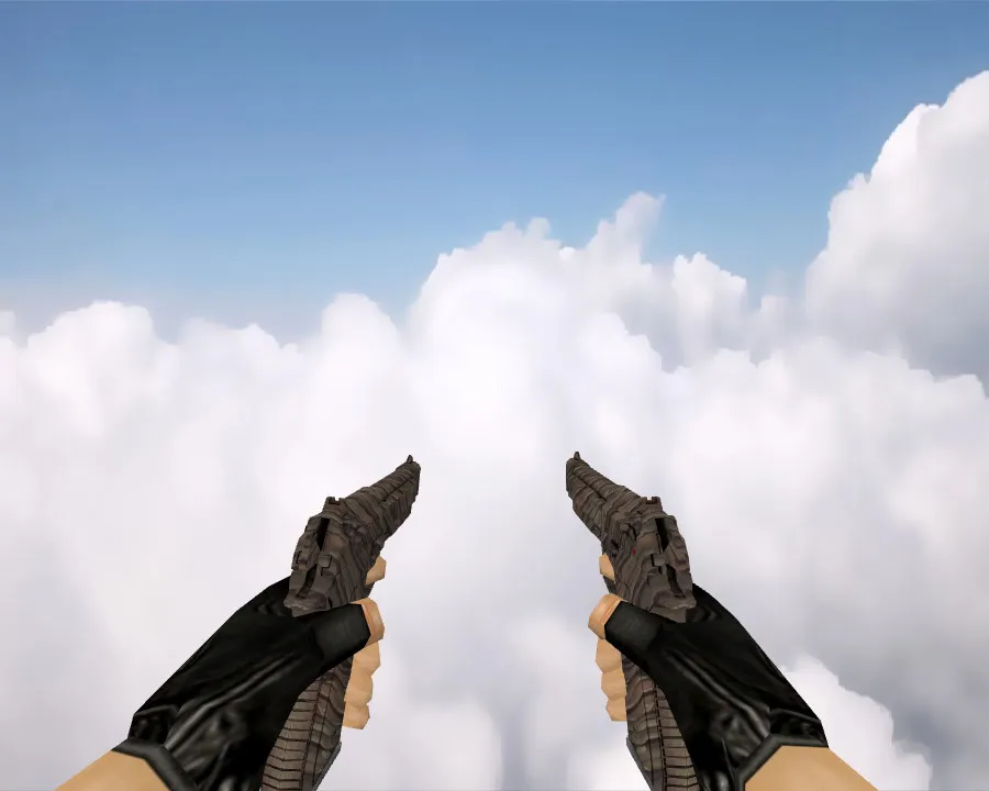 Dual Berettas Drift Wood Skin for CS 1.6 - Custom Pistol Model - screenshot 3