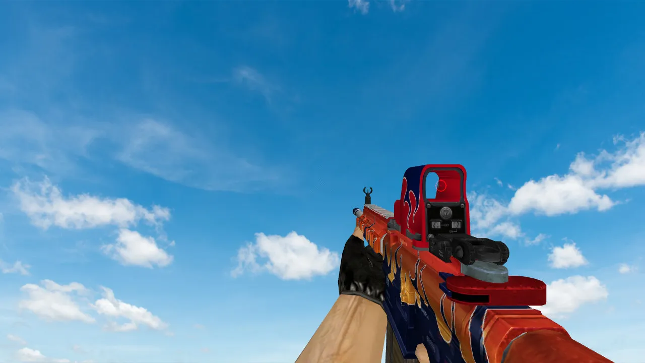 HK417 Jabberwockey Custom Model for Galil in CS 1.6 - screenshot 1