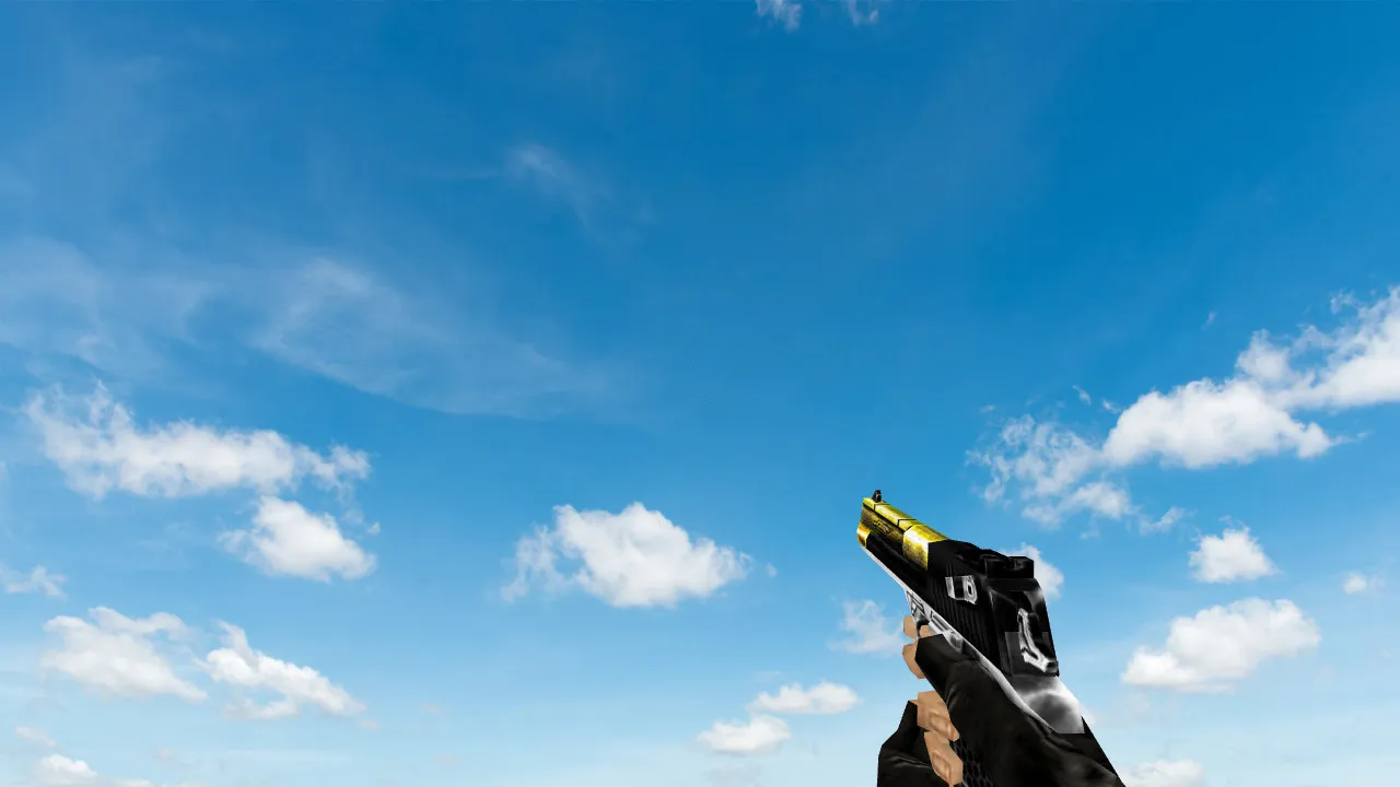 Shiny Black Gold Deagle Model for Counter-Strike 1.6 - Custom Weapon Skin - screenshot 1