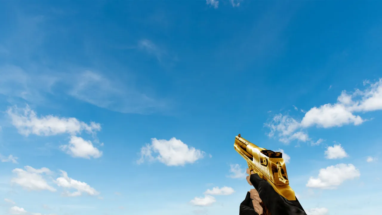 Default Deagle Gold Model for CS 1.6: HD Skin with Inspect Animations and Custom Sounds - screenshot 1