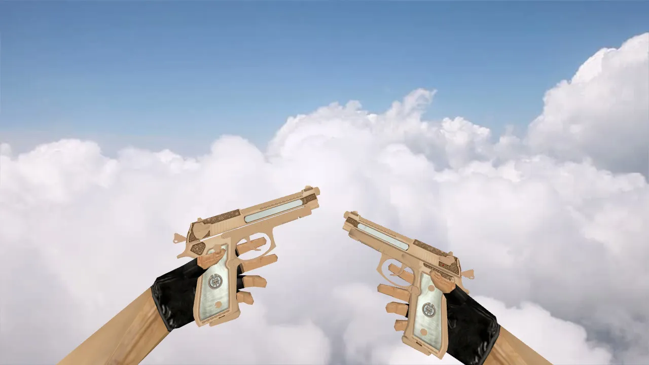Cartel Dual Berettas Model for CS 1.6 - HD Textures, Custom Animations, and Sounds - screenshot 1