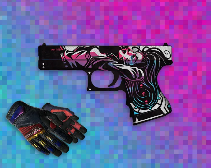 Glock Neo-Noir Skin for CS 1.6 - Custom v_ Model with Inspect Animation - screenshot 1
