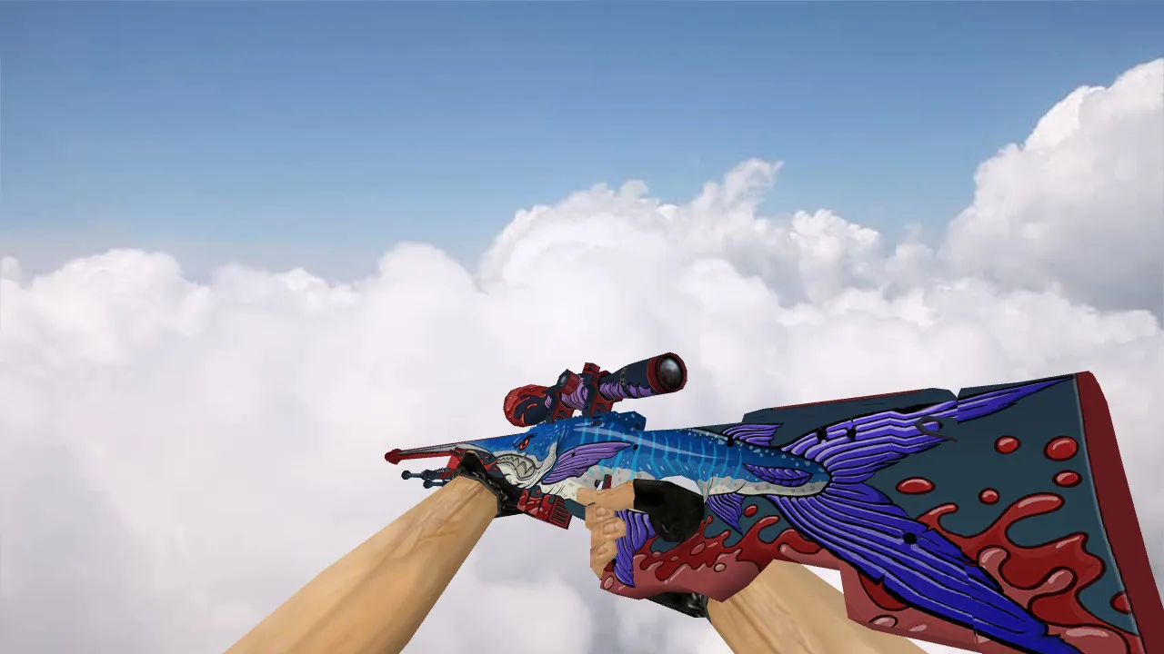 AWP Seas Impaler Weapon Model for CS 1.6 - Smooth Animations and HD Textures - screenshot 1