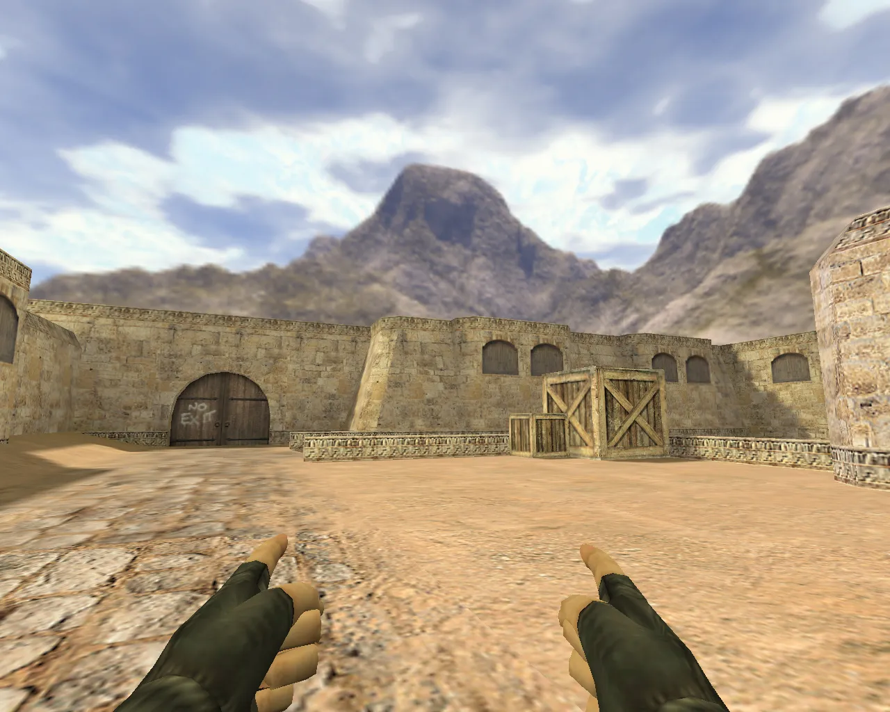 Finger Guns Dual Elites Model for CS 1.6: Unique Weapon Skin Mod - screenshot 1
