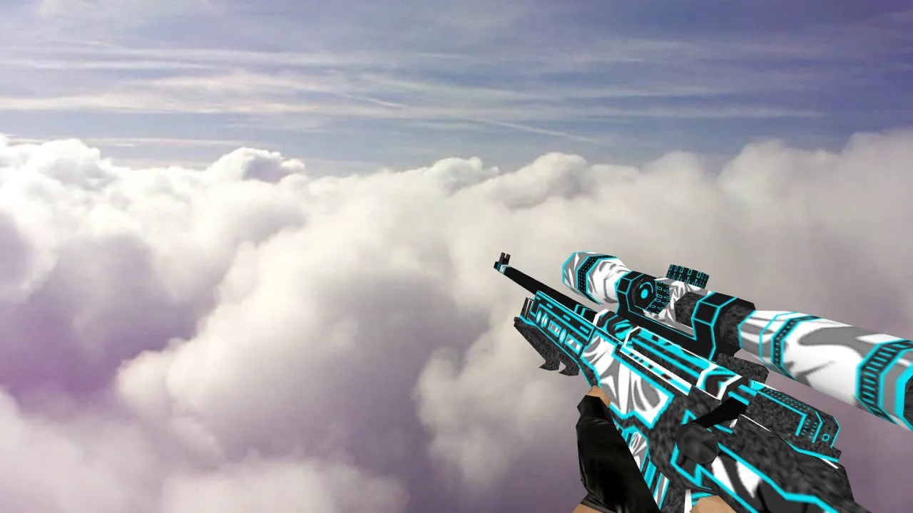 Standard AWP Snow Whirl Model for CS 1.6 - High-Quality Weapon Skin with Custom Animations - screenshot 2