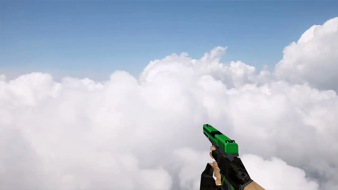 Glock Green Skin Model for CS 1.6 - Premium Weapon Swap with HD Textures - screenshot 1
