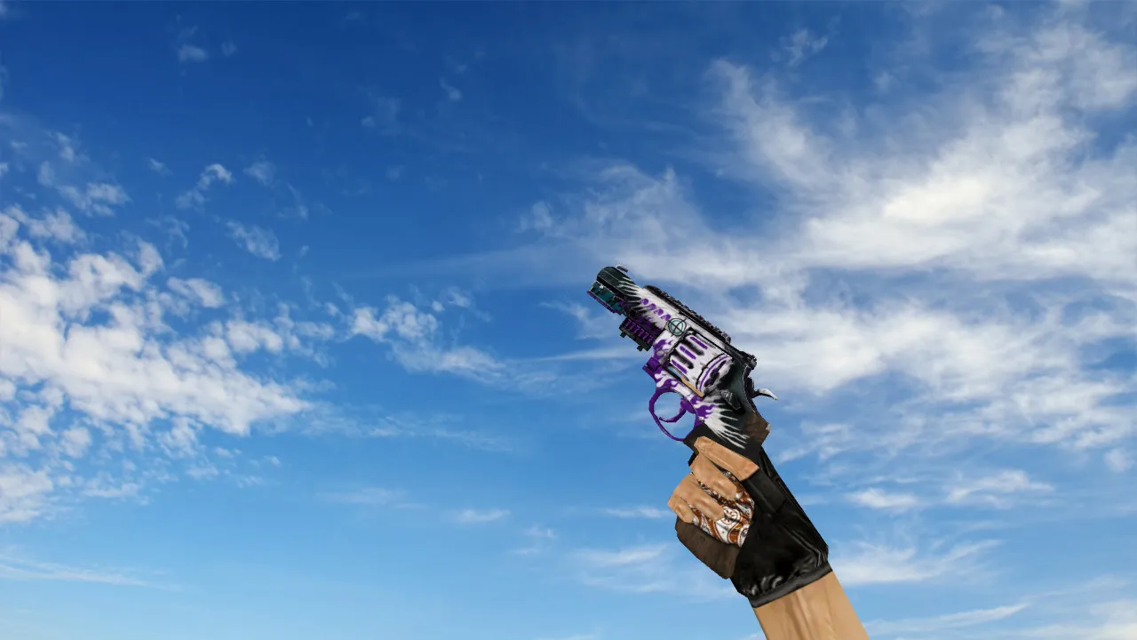 R8 Revolver Veteran Purple Deagle Model for CS 1.6: Premium Weapon Skin with HD Textures - screenshot 1
