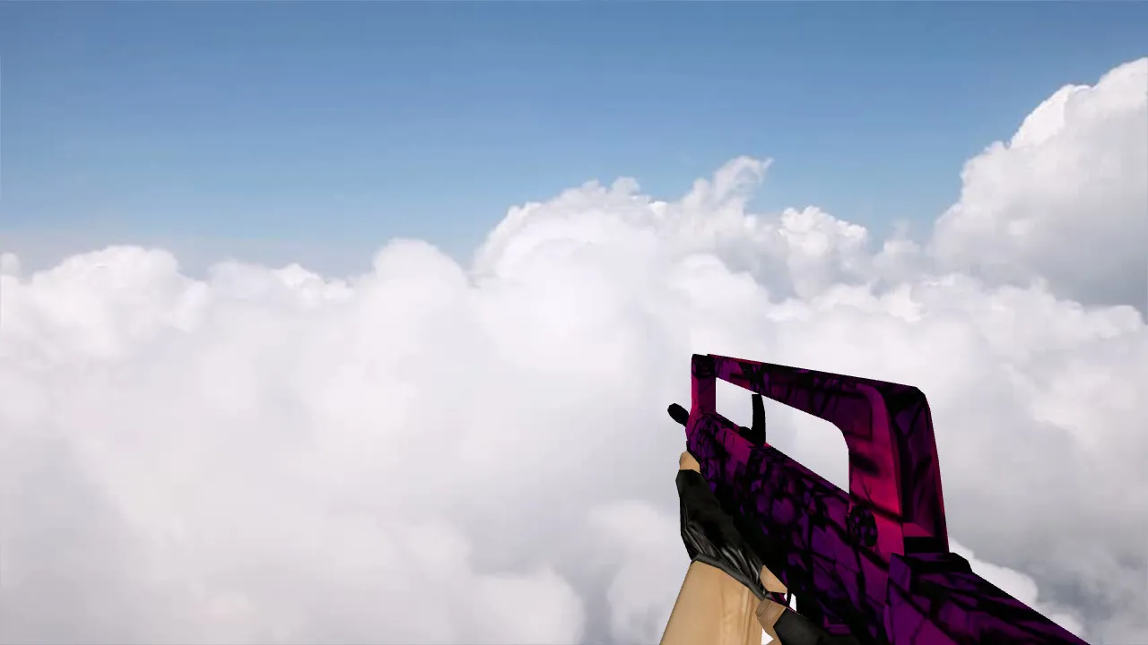 Default Famas Purple Model: High-Quality Skin for CS 1.6 Famas Rifle - screenshot 1