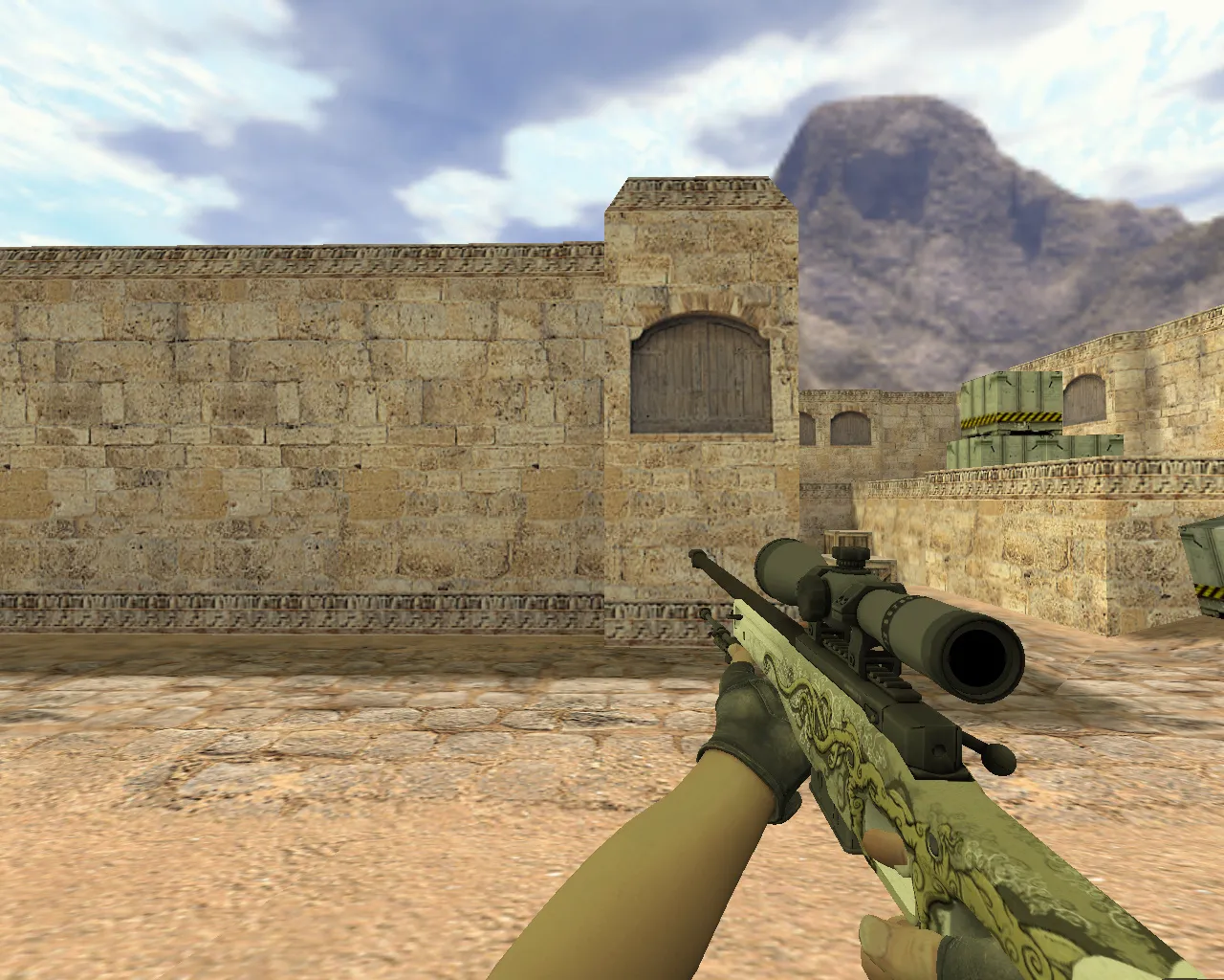 AWP God of Worms Model for Counter-Strike 1.6 - Custom v_ Model with HD Textures - screenshot 3