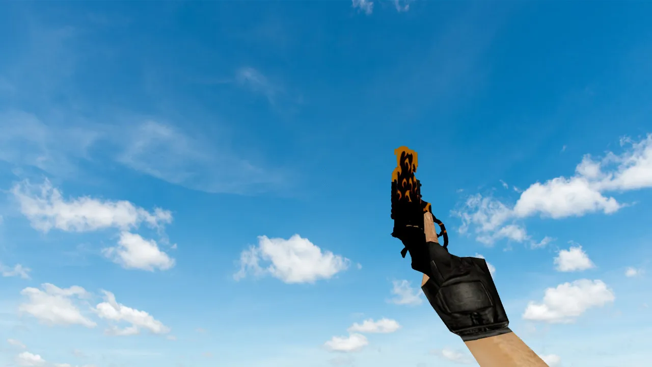 R8 Revolver Flame Model for CS 1.6 - High-Vis Custom Skin - screenshot 2