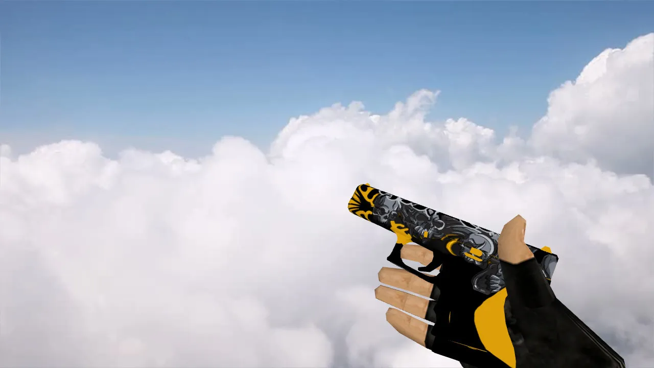 Glock Bones Weapon Model for CS 1.6: High-Quality v_ and p_ Models with Custom Sounds - screenshot 1
