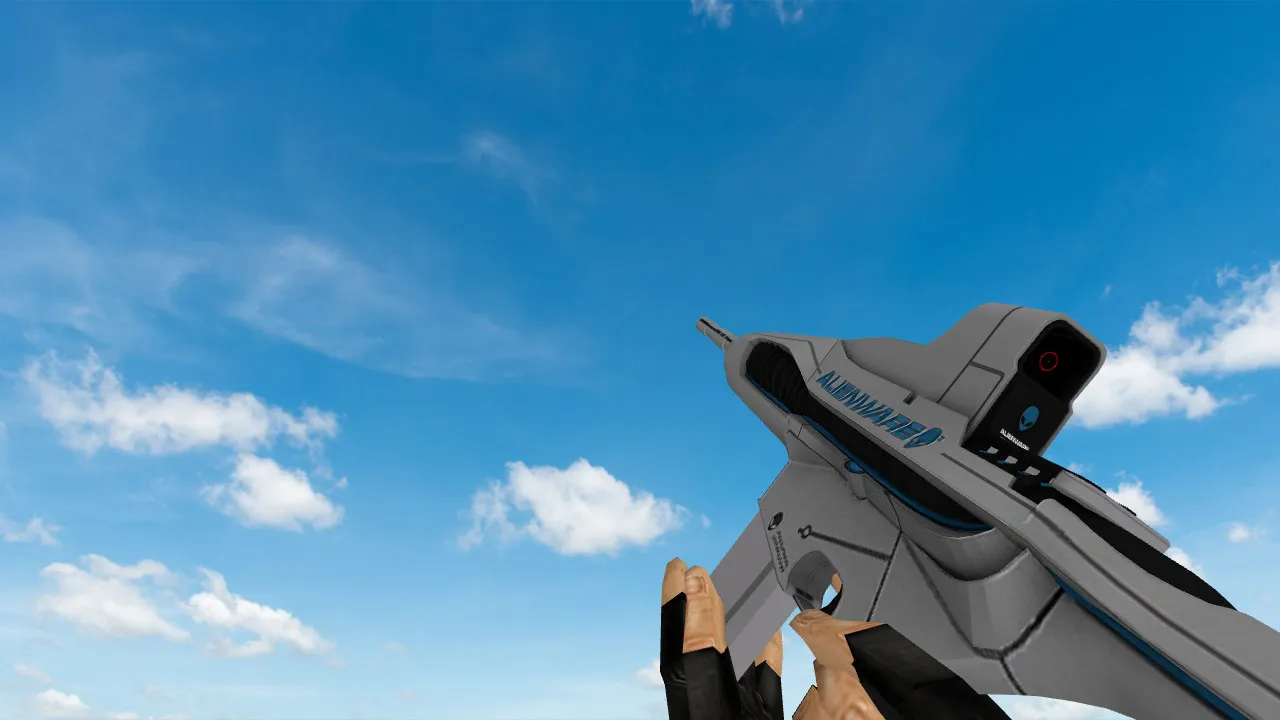 M4A1 Alienware Custom Model for CS 1.6 - HD Textures, Sounds, and Installation - screenshot 2