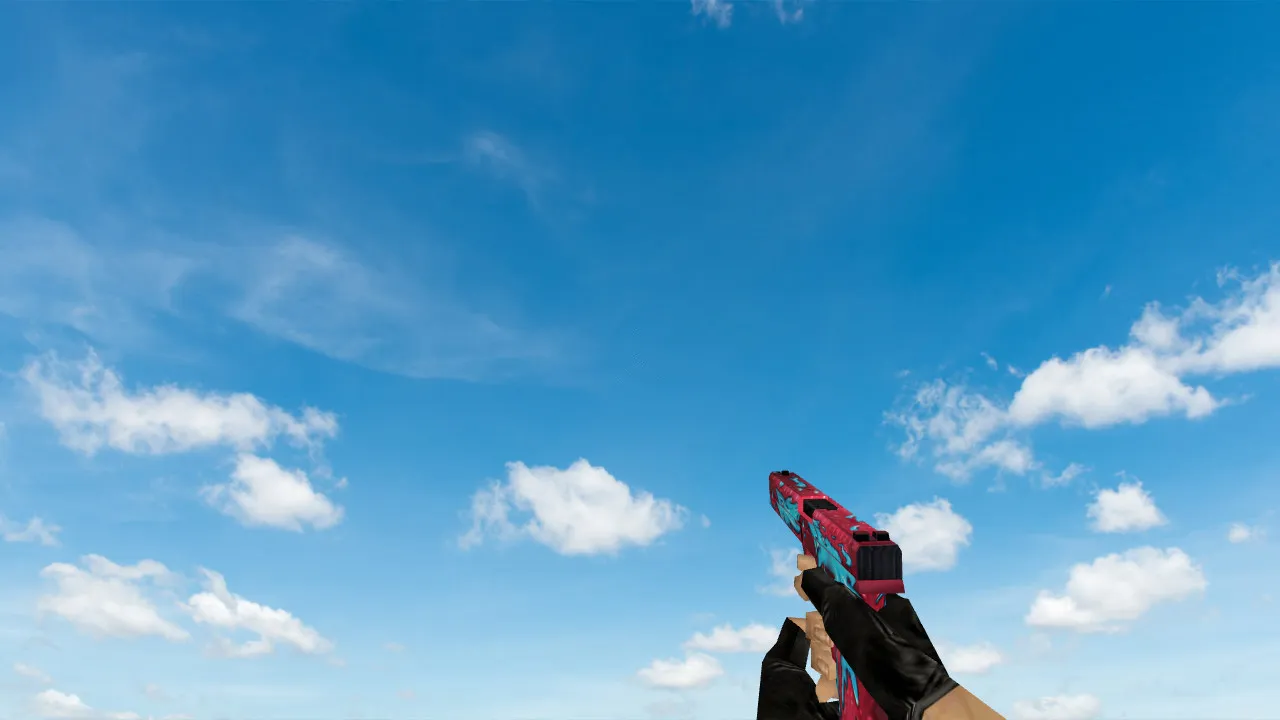 Standard Glock Water Spirit Model for CS 1.6 - HD Textures and Custom Animations - screenshot 1