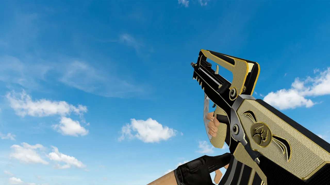 Famas Gold Legend Model for CS 1.6: Detailed Weapon Replacement with Custom Sounds - screenshot 2