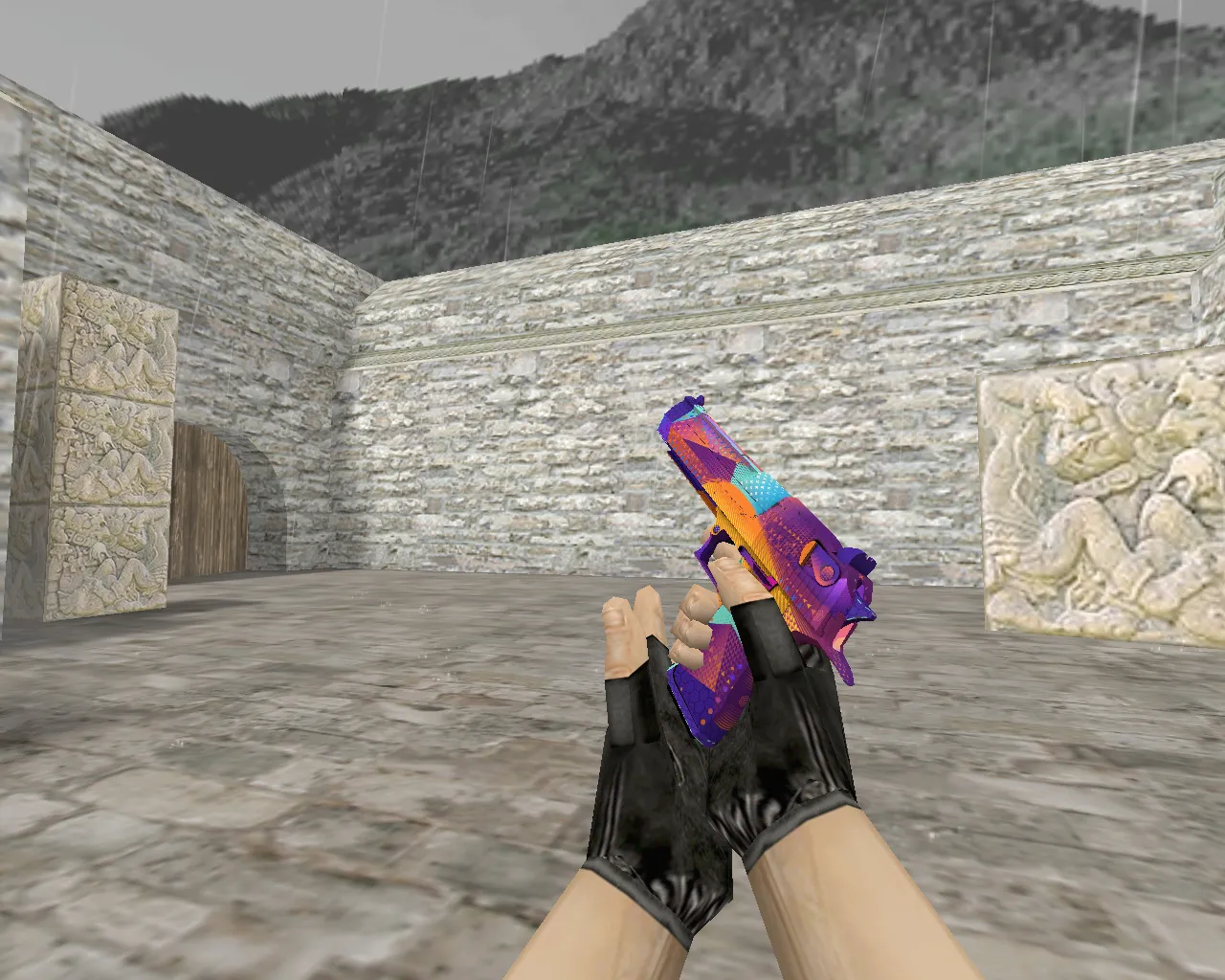 Deagle Ocean Drive Skin for CS 1.6: Bright Coastal Weapon Model - screenshot 4