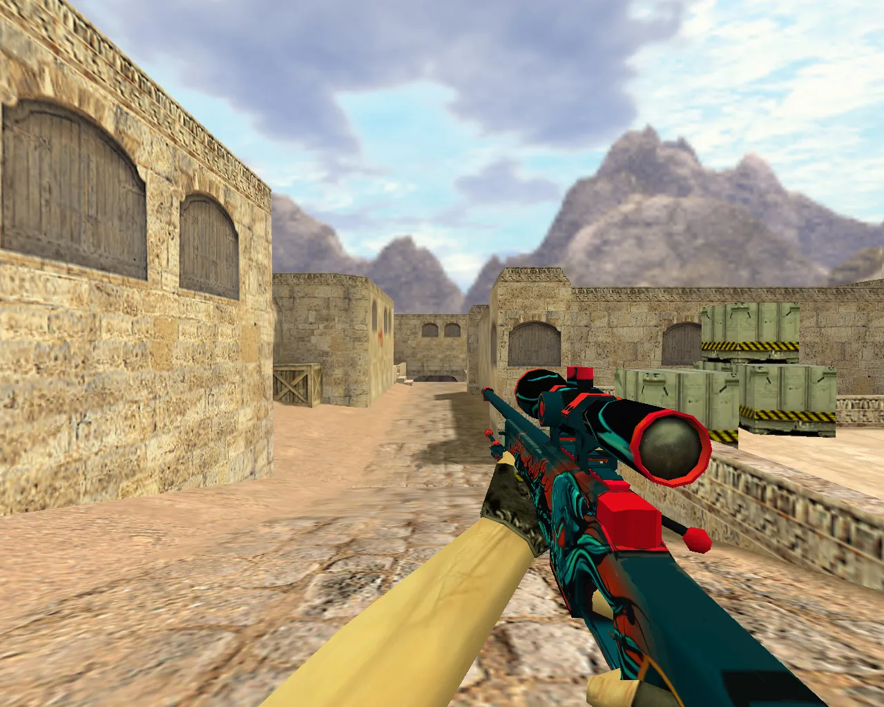 AWP Volcano Custom Skin Model for Counter-Strike 1.6 - HD Textures and Smooth Animations - screenshot 3