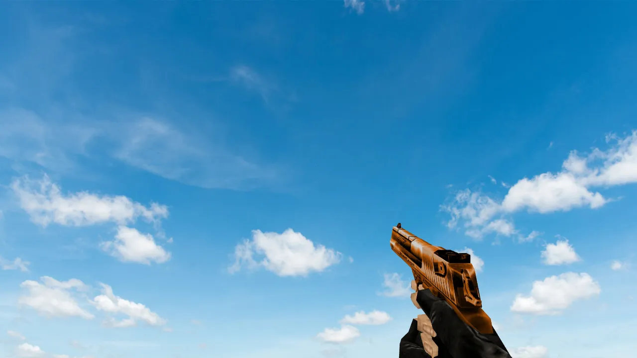 Default Deagle Bronze Model for CS 1.6 - Sharp Textures and Realistic Animations - screenshot 1