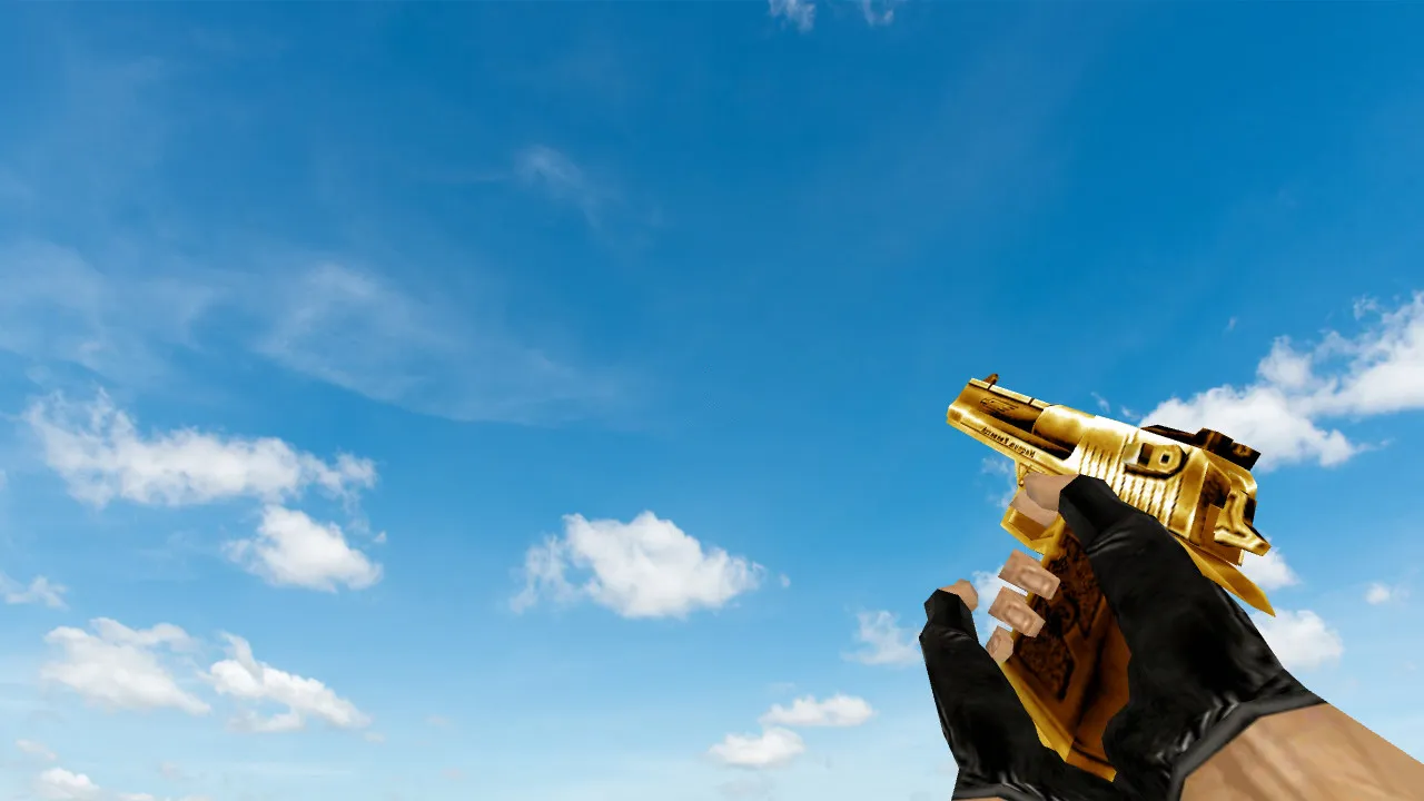 Default Deagle Gold Model for CS 1.6: HD Skin with Inspect Animations and Custom Sounds - screenshot 2