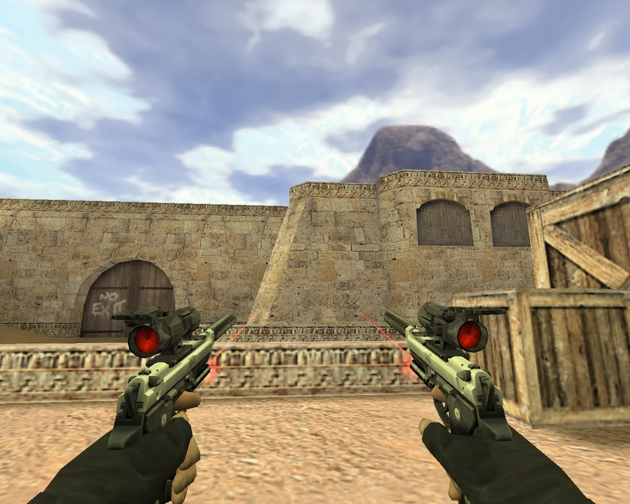 Tactical Dual Elites Pistol Model for CS 1.6 - Enhanced Animations and Sounds - screenshot 1