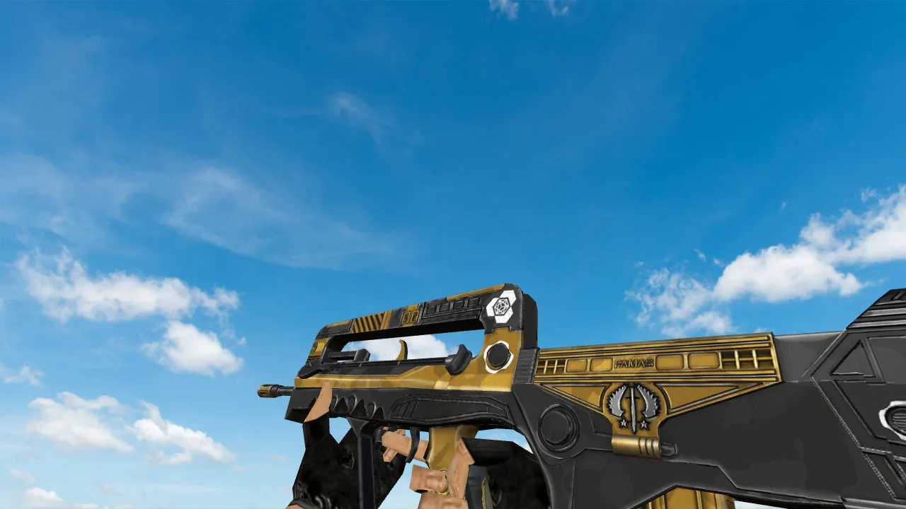 Famas Frak Weapon Model for CS 1.6 - HD Textures, Custom Sounds & Inspect Animation - screenshot 1