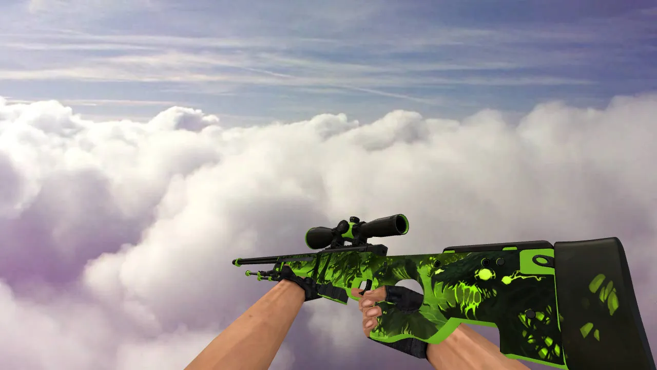 AWP Virus Model for CS 1.6: HD Skin, Custom Textures, and Inspect Animations - screenshot 1