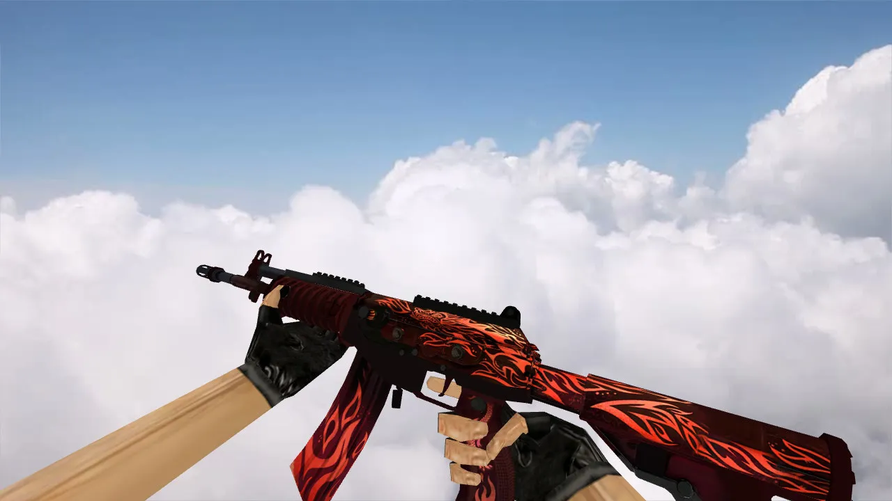 Galil Scorching Dragon Model for CS 1.6 - Unique Textures and Inspection Animations - screenshot 1