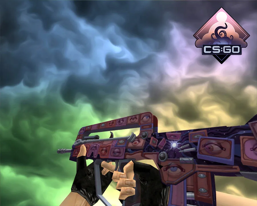 FAMAS Rapid Eye Movement Skin for Counter-Strike 1.6 - Weapon Model Download - screenshot 1