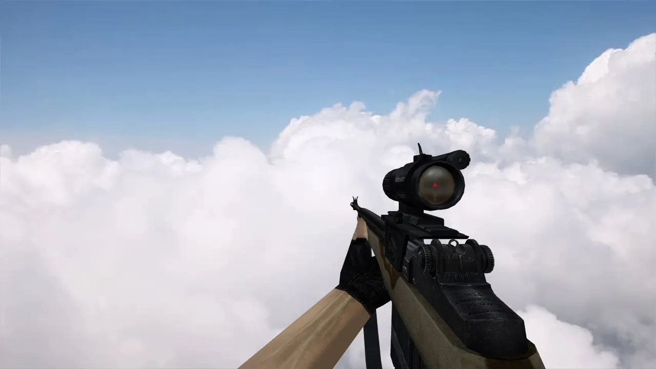 M14 Rifle G3SG1 Replacement Model for Counter-Strike 1.6 - Optimized with HD Textures and Sounds - screenshot 2