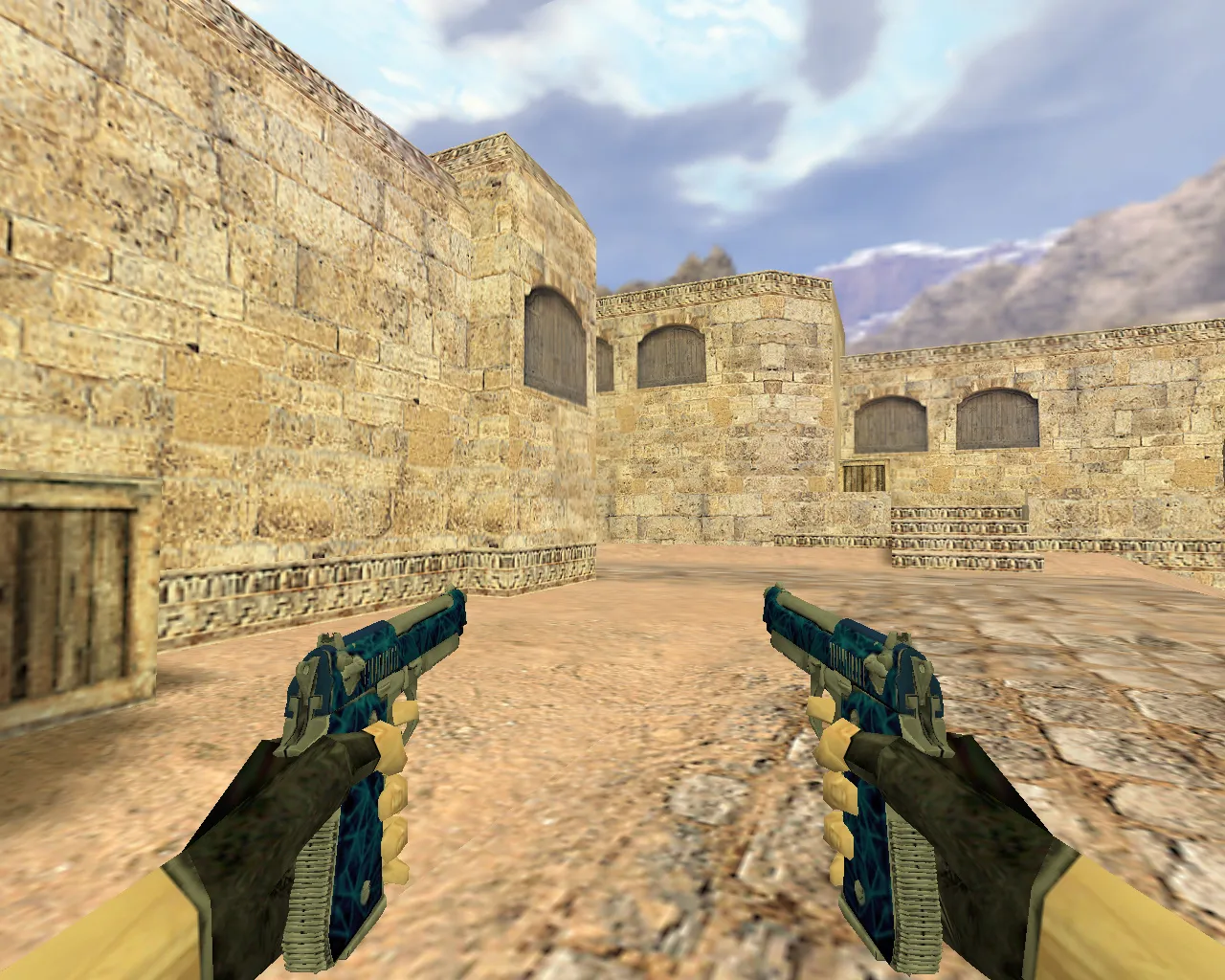 Dual Elites Blue Quartz Model for CS 1.6: Detailed Weapon Skin with Custom Animations - screenshot 1