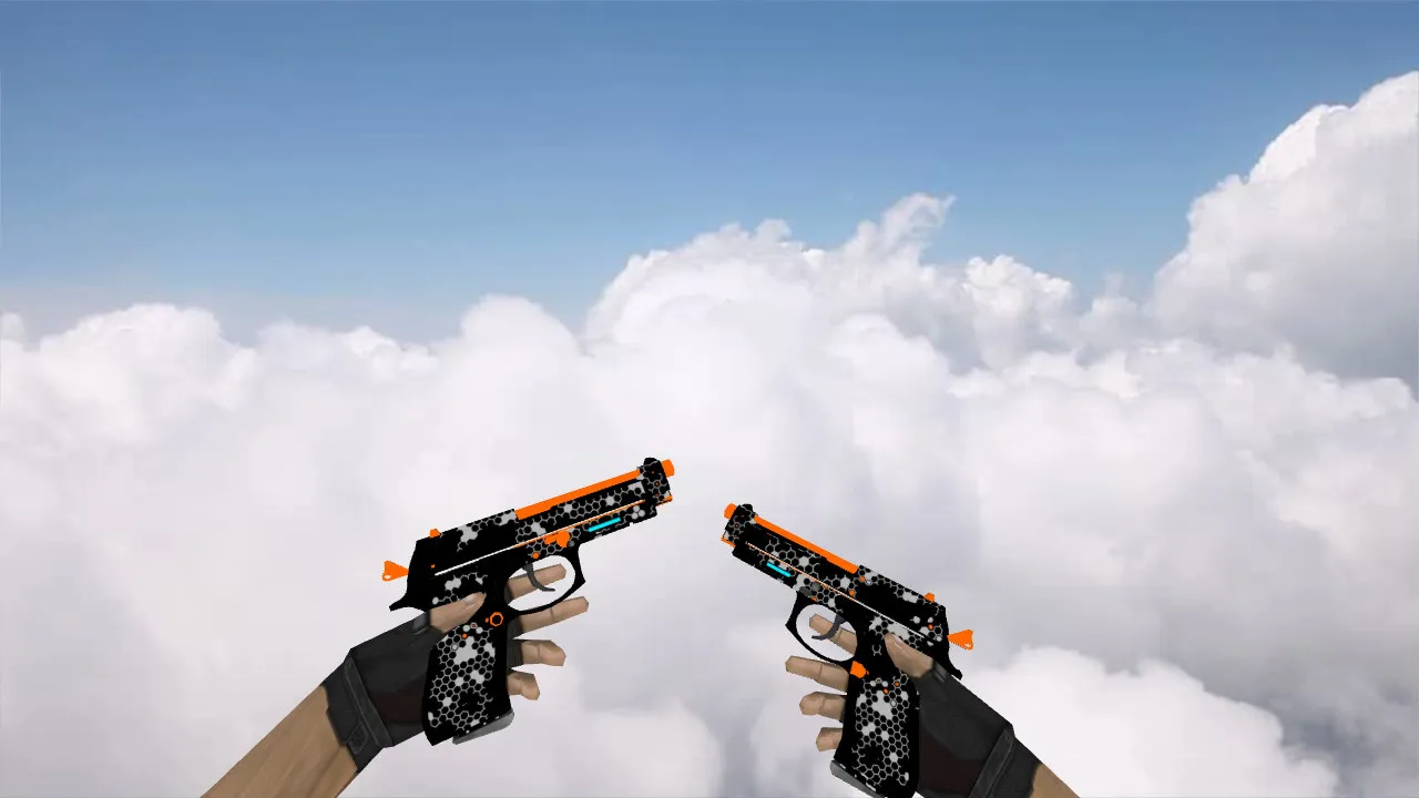 Dual Berettas Next Technology Model for CS 1.6 - Detailed Weapon Upgrade - screenshot 1